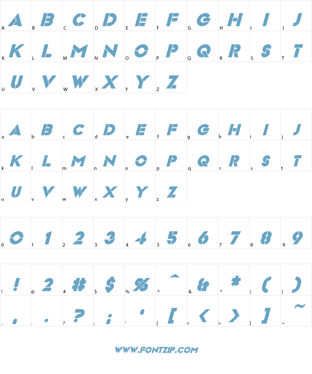 Videopac Font Character